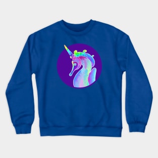 Unicorn Seahorse Artwork Crewneck Sweatshirt
